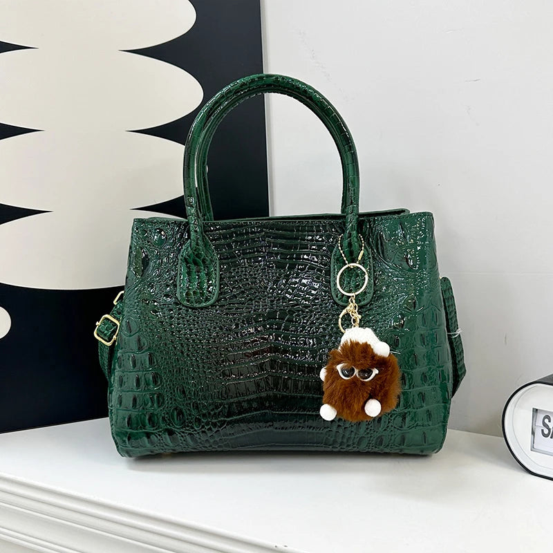 Ladies Quality Leather Shoulder Bags for Women 2026 Luxury Designer Handbags Classic Female Commute Fashion Large Capacity Tote