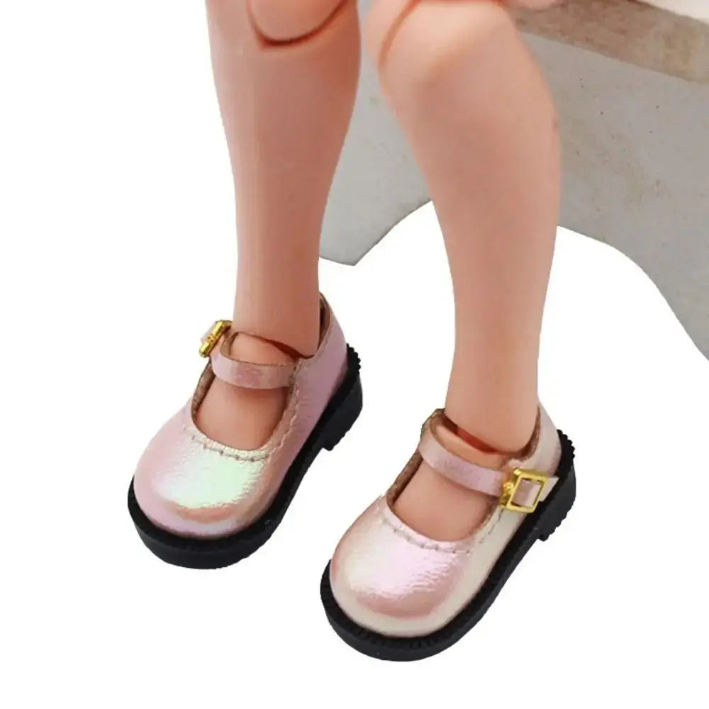Accessories PU Leather 10cm Cotton Shoes Shoes Lightweight PU Leather Shoes 1 Pair Cute Leather Boots Clay