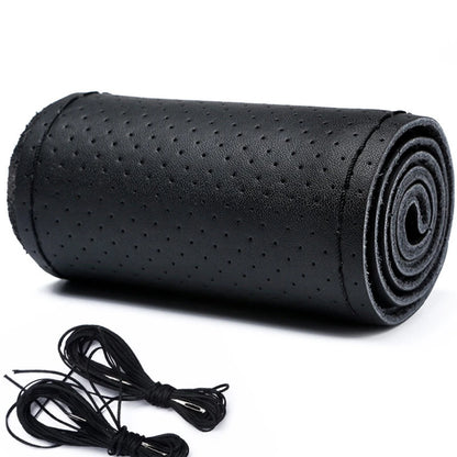 Car Steering Wheel Braid Cover Needles And Thread Artificial Leather A variety of Styles DIY Texture Soft Auto Accessories