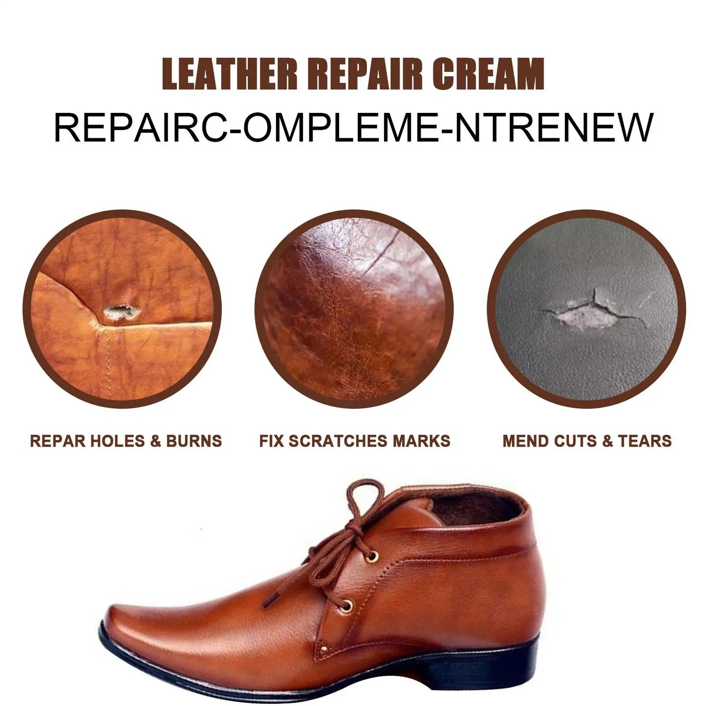 Car Leather Repair Paste Filler Car Seat Leather Complementary Refurbishing Paste Sofa Coats Scratch For Leather Furniture Bags