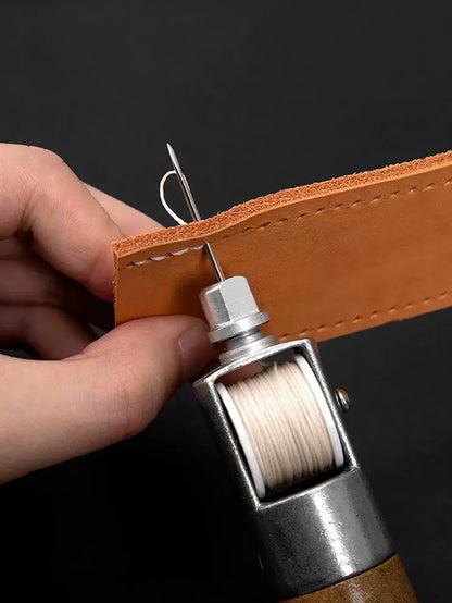 Professional Leather Sewing Awl Set, Quick Sewing Machine Sewing Tools, Suitable for DIY Handmade Repair, 1 Set with Needles