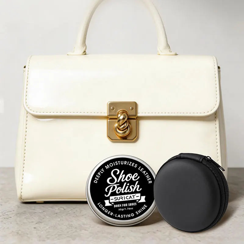 Leather Shoe Care Oil in Aluminum Box, Leather Cleaning and Nourishing Care, Polishing and Maintenance Oil, High-End Shoe and Leather Bag Polishing, Leather Cleaner, Car Seats, Sofas, High-End Leather Bag Cleaning Polishing S