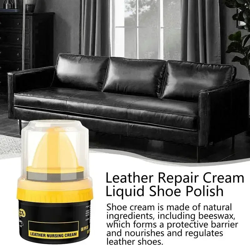 Leather Shoe Cream Black Genuine Leather Care Oil Colorless Universal Brushing Shoe Polish High-End Sheep Fat Care Shoe Cream