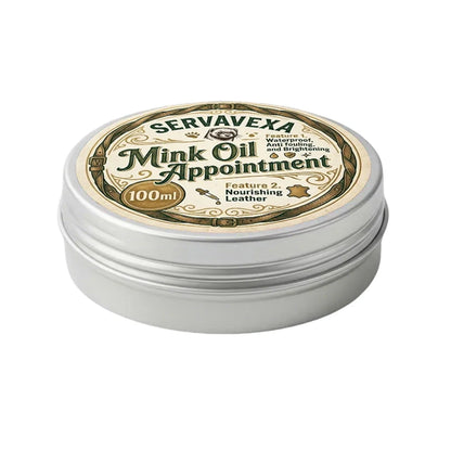 Leather Restore Cream 100ml Mink Oil Conditioner Waterproof Nourishing Balm for Smooth Leather Shoes Bags Furniture Polish