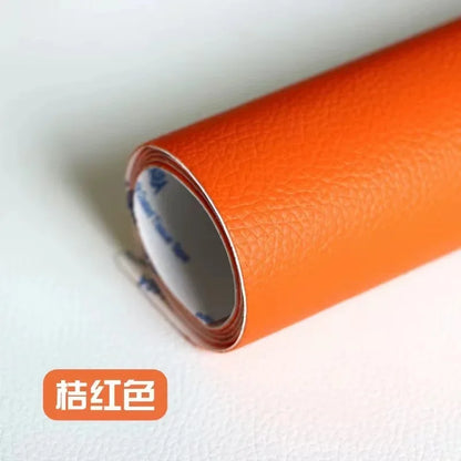 PU Artificial Faux Leather Self-adhesive Fabric for Upholstery Interior Car Seats Patches Bags Furniture Leatherette Fabrics