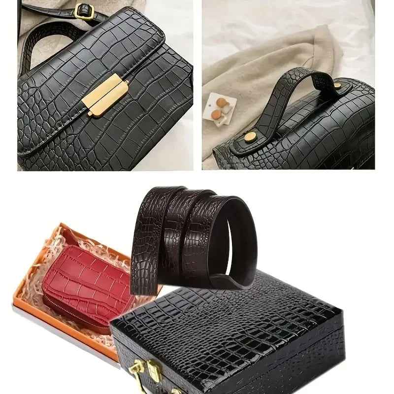 Crocodile Texture Self Adhesive Artificial Leather Repair Patch Repairing Sofas Furniture Seats DIY Leather Synthetic Leather