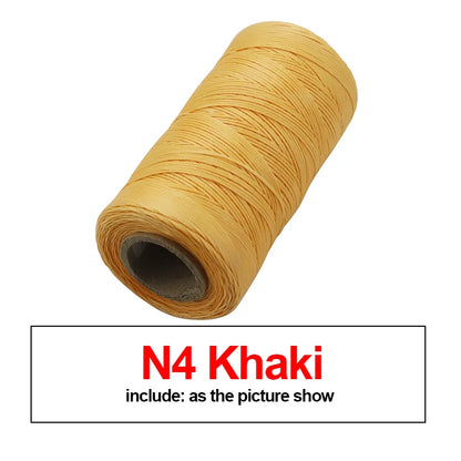 260M 150D Thickness Waxed Thread For Leather Waxed Cord For Diy Handicraft Tool Hand Stitching Thread Flat Waxed Sewing Line