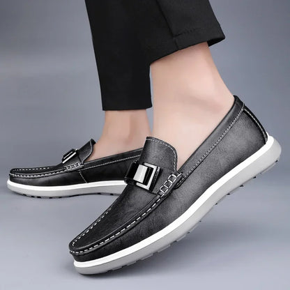 Summer Brand British Style Leather Mens Casual Shoes Designer Loafers Business Driving Shoes Formal Mocassin Men Walking Shoes