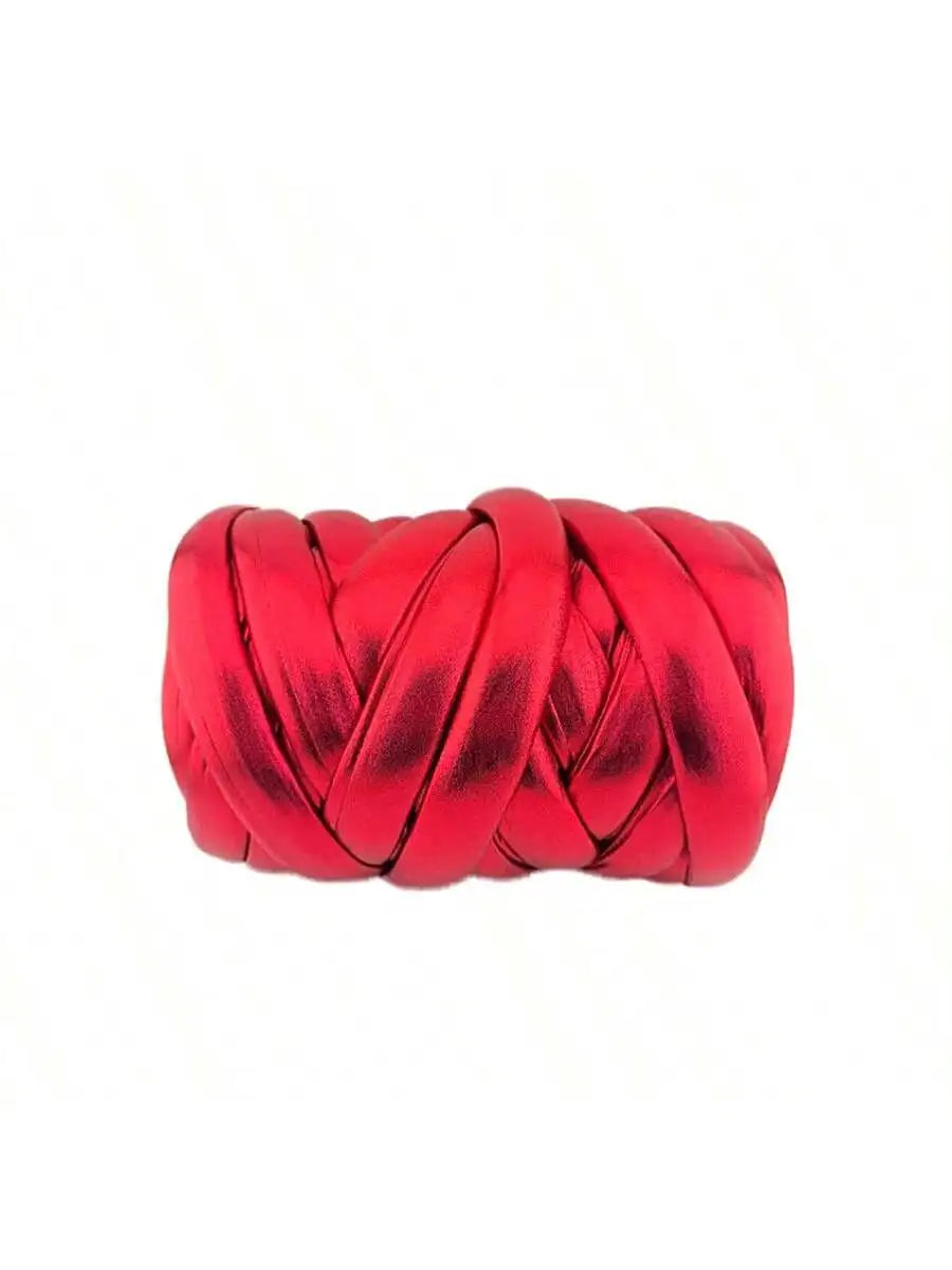 500g Thick Super Bulky Chunky Imitation Metal Leather Yarn for DIY Knitting Crocheting Thread Yarn for Handmade Bags Shoes Craft