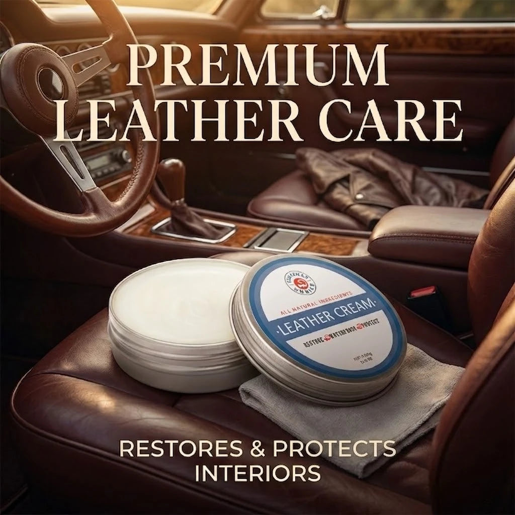 SIKEZHAN Leather Conditioner Balm, Natural Clear Odorless Cream for Car Seats & Interior Care, Nourishing & Non-Greasy