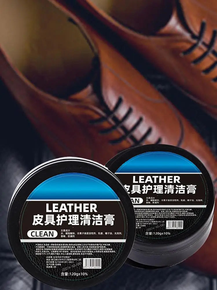 120g Leather Cream For Car Home Leather Shoes Bags Leather Care Cream Leather Maintenance Cream Leather Craft Accessories