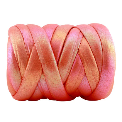 500g Thick Super Bulky Chunky Imitation Metal Leather Yarn for DIY Knitting Crocheting Thread Yarn for Handmade Bags Shoes Craft