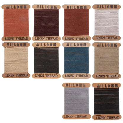 Waxed Linen Thread for Hand Sewing Bags Leather Crafts Jewelry Making Tools Manual Stitching and Repair Sewing Yarn