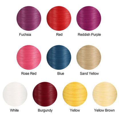 Flat Leather Sewing Waxed Thread 190m / 208 Yards Polyester Wax String 100D Wax Stitching Cord for Leather Crafts Braided