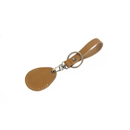 Leather Access Card Case Anti-lost Anti-fall Keychain Accessories, Leather Keychain Holder with Key Chain Ring