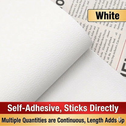 50x138cm Self-Adhesive PU Synthetic Leather Repair Patch Set for Car Seats Office Chairs Furniture Easy-to-Use Maintenance Kit