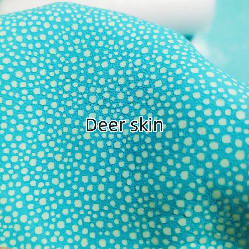 1mm White And Blue Spot Sheepskin. Top-Grain Leather. Real Leather Fabric. DIY For Bags By Hand. Clothing. The Whole Sheepskin