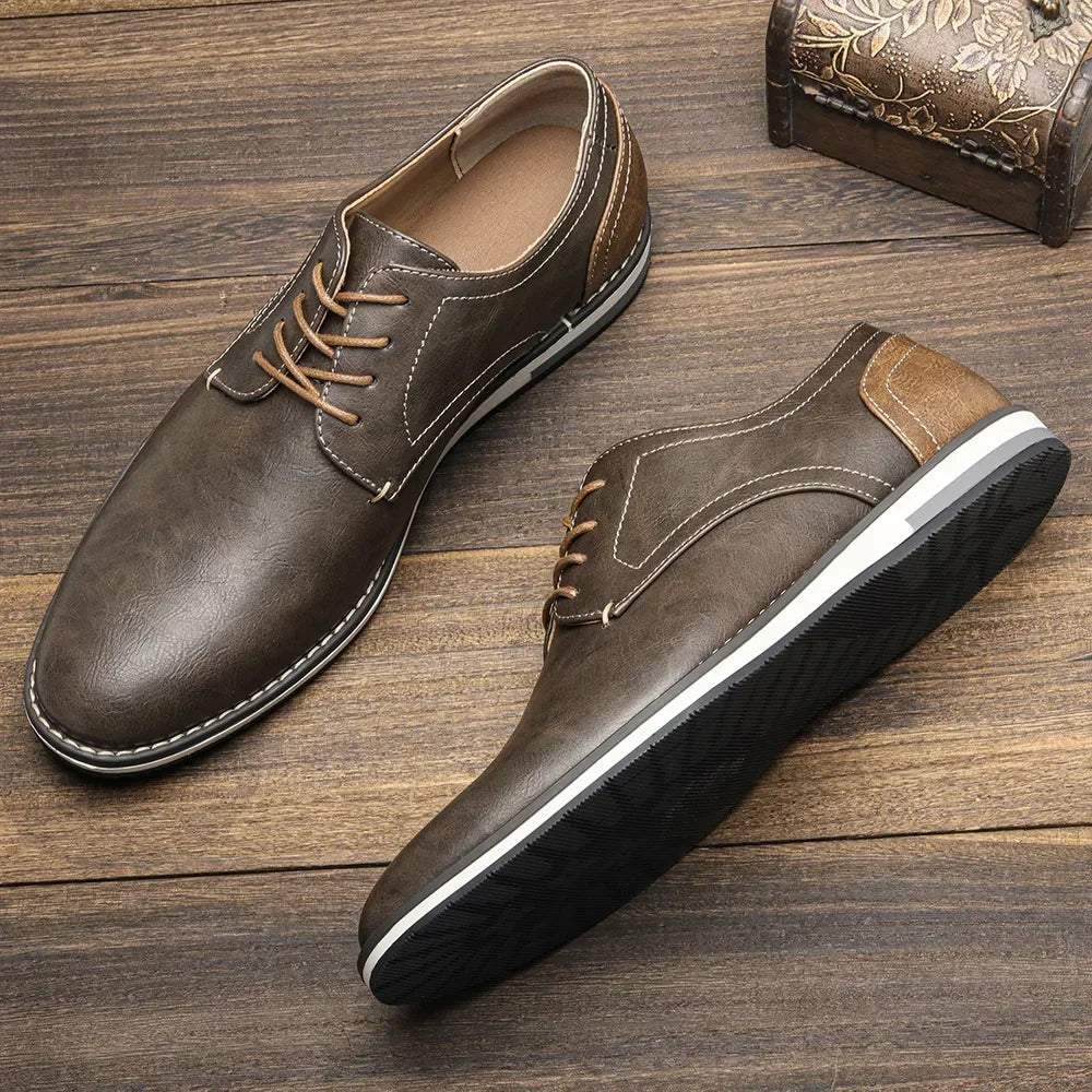 Men Sneakers Fashionable Comfortable Leather Shoes 2025 Men Casual Shoe Zapatos Para Hombre Mocasines Leather Casual Loafers