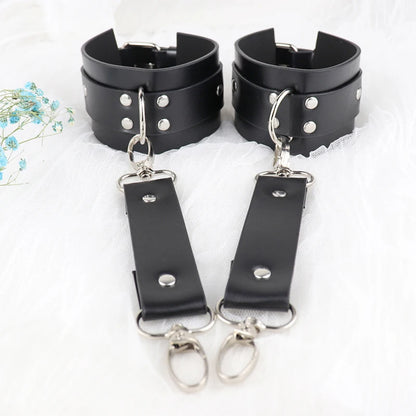 Sexy PU Leather Harness Garters Crotchless Lingerie Women BDSM Sexual Outfit Gothic Accessories Fetish Erotic Rave Sword Belts