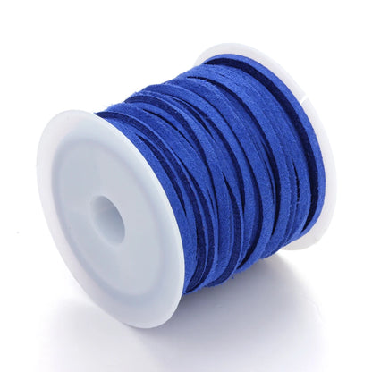 5m/Lot 2.7mm Korean Suede Leather Cord Flat Velvet Faux Thread Rope For DIY Crafts Clothing Accessories Ornament Making Supplies