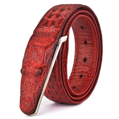 Plyesxale Brand Mens Belts Luxury Leather Designer Belt Men High Quality Ceinture Homme Crocodile Cinturones Hombre 2025 B2