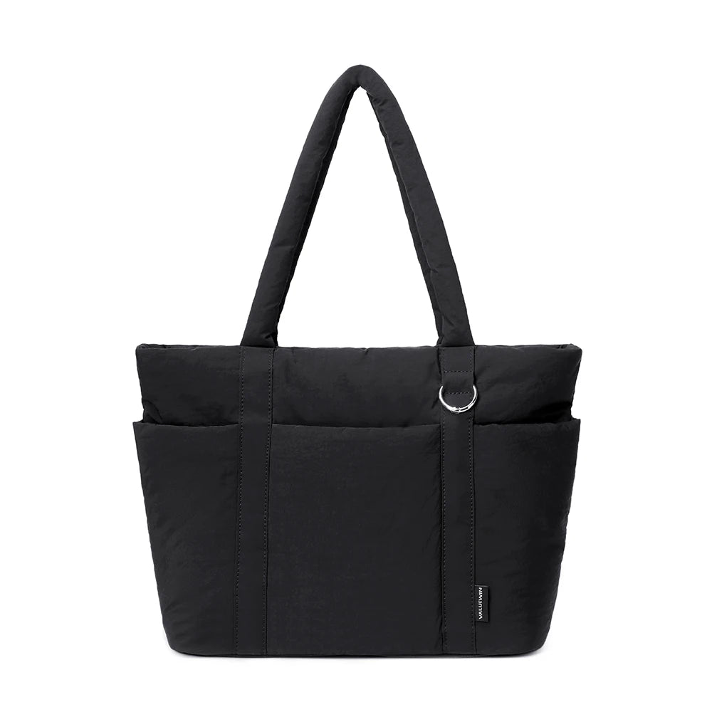 Ladies Large Capacity Shoulder Bag Laptop Case 15.6 16 inch Multi Pocket, Lightweight Travel Handbag Shockproof Laptop Tote Bag