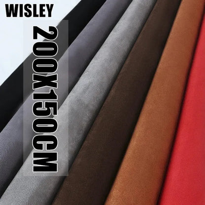 Suede Self-adhesive Fabric Adhesive Synthetic Leather Car Interior Dooration Velvet Fabrics Sticker Faux Suede Repair Patches