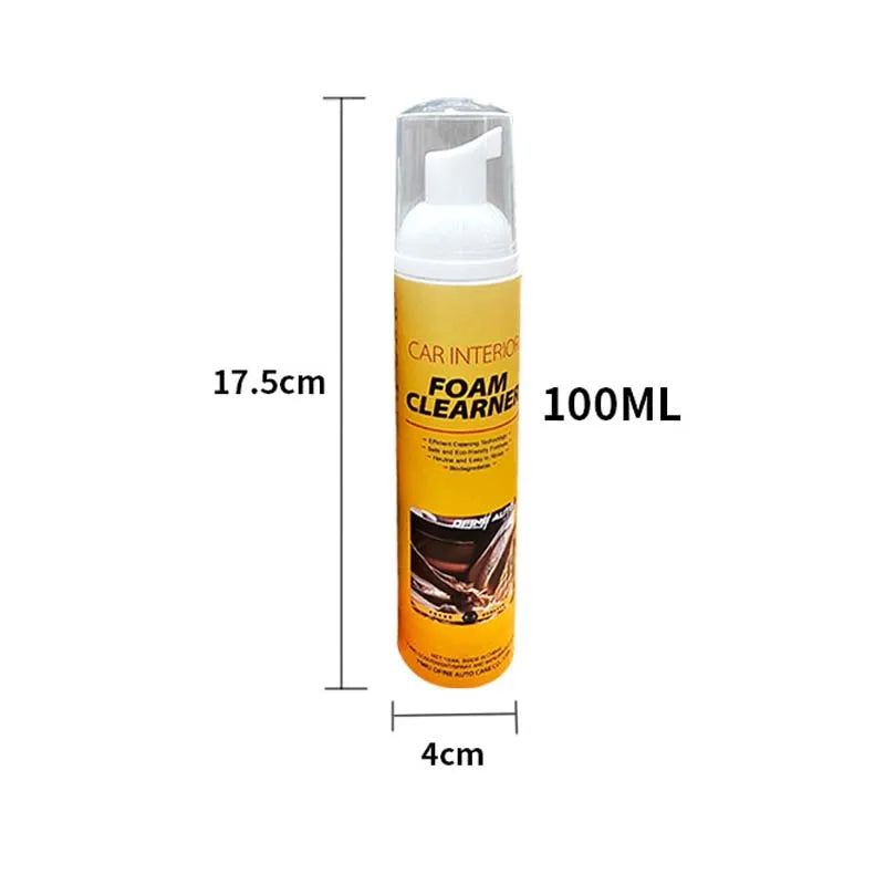100/500ML Multi-Purpose Foam Cleaner Spray Leather Cleaning Auto Home Large Capacity Foam Cleaners for Car Wash Maintenance