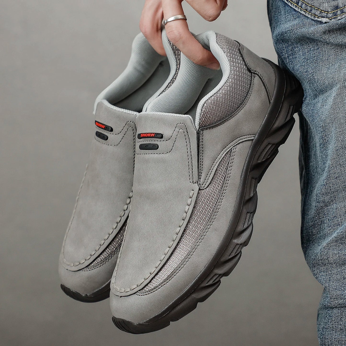 Men Leather Casual Shoes Breathable Loafers Men Sneakers New Male Comfortable Leather Flat Footwear Sneakers Men Shoes