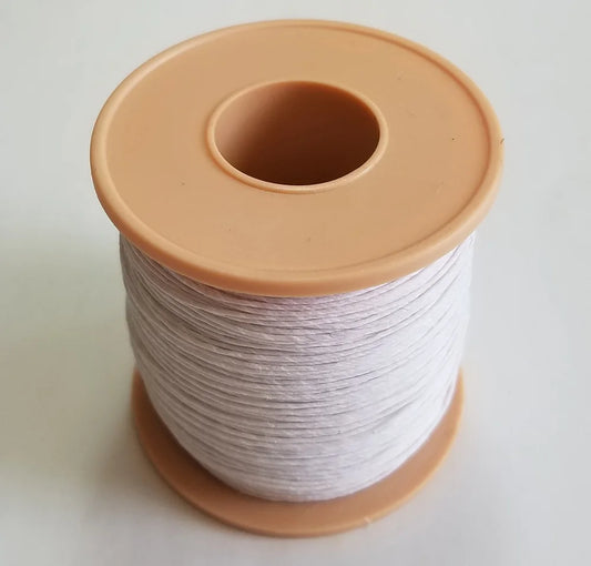 White 100% Linen waxed threads 300m/roll twine cords for Leather sewing handmade  DIY