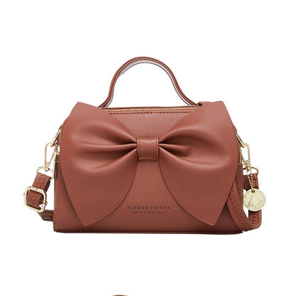 Elegant Women PU Leather Handbags Female Shoulder Crossbody Bags for Women Handbags High Quality Ladies Messenger Hand Bags Bow