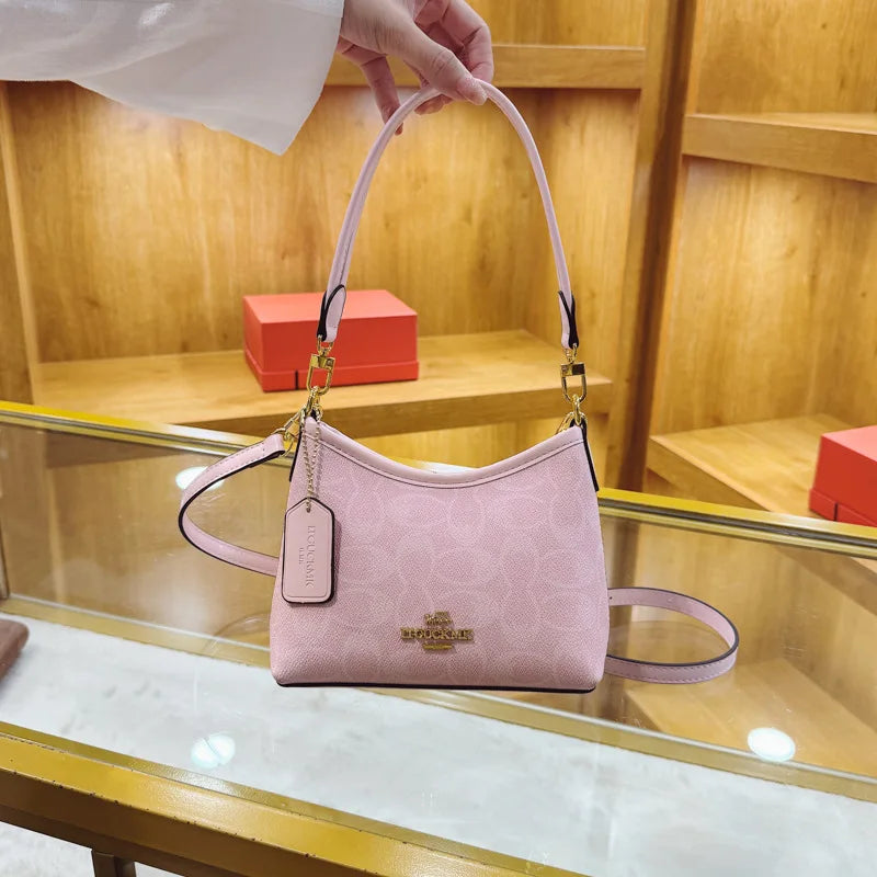 Women High End Designer Leather Underarm Shoulder Bag Classic Vintage Ladies Crossbody Handbag Elegant Multi-use Messenger Shoul