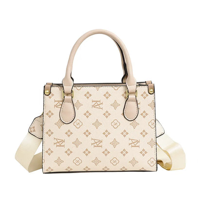Elegant Ladies Handbag Retro Printed Crossbody Bag for Women Luxury Designer Leather Material Messenger Handbag for Travel
