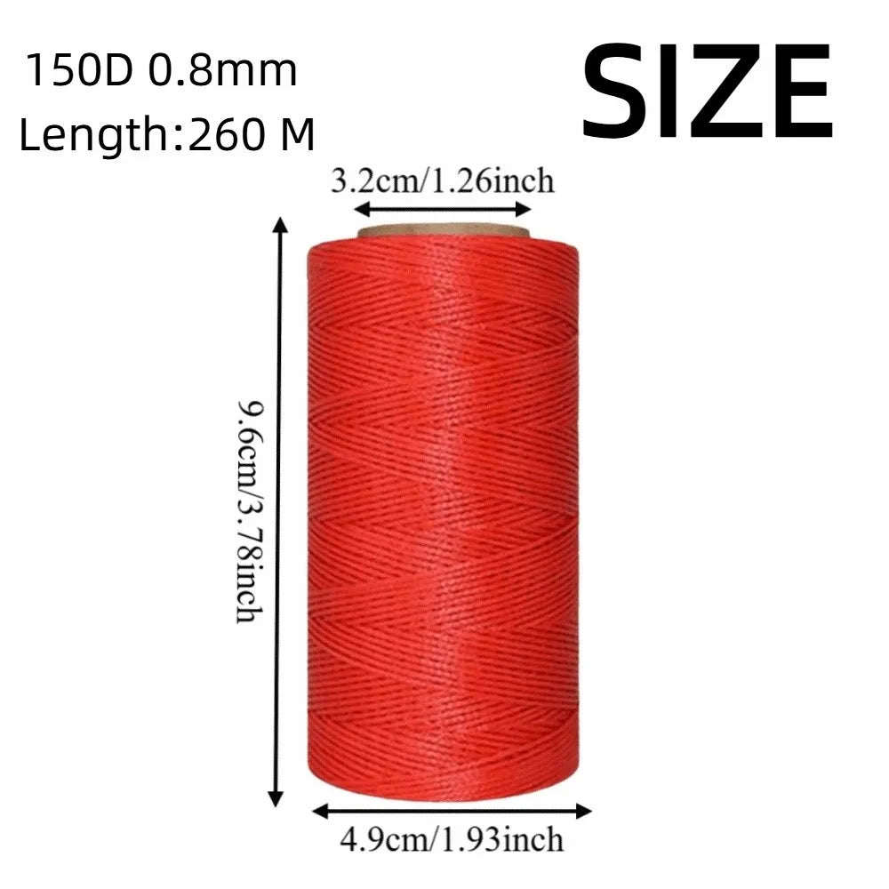 150D Leather Sewing Thread 0.8mm Thickness Walking Horse Wax Line Strong Durable Hand Stitching Thread Bookbinding