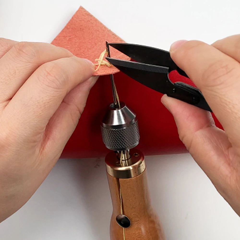 Leather Sewing Awl Thread Kit Hand Sewing Tools DIY Leather Sewing Kit Leather Working Shoes Canvas Repair Tool Portable