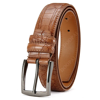 Famous Brand Business Belt Men Top Quality PU Luxury Leather Waist Strap Black Male Automatic Buckle Jeans Belts for Men
