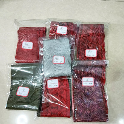 Leather Snake Skin for Phone Case and Belt DIY,Handmade Watch Strap Making Materials, Color Series, Special Offer