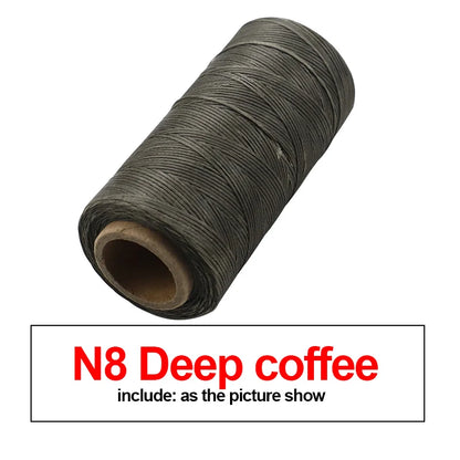 260M 150D Thickness Waxed Thread For Leather Waxed Cord For Diy Handicraft Tool Hand Stitching Thread Flat Waxed Sewing Line