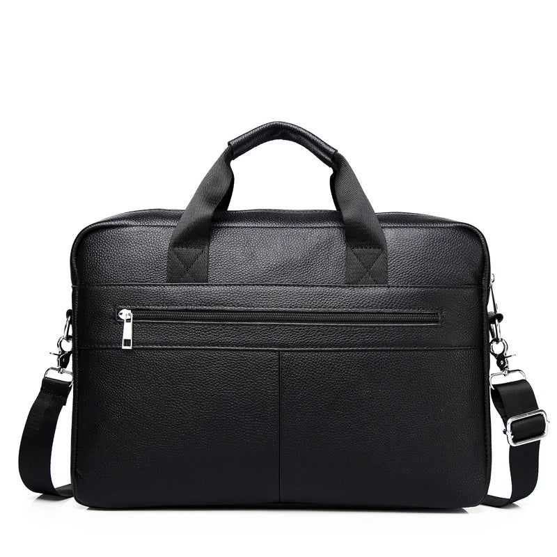 SCHLATUM Genuine Leather Briefcases Hard For Men Luxury Handbags Laptop Briefcase Bags 15 Inch Office Bussiness Computer Bag