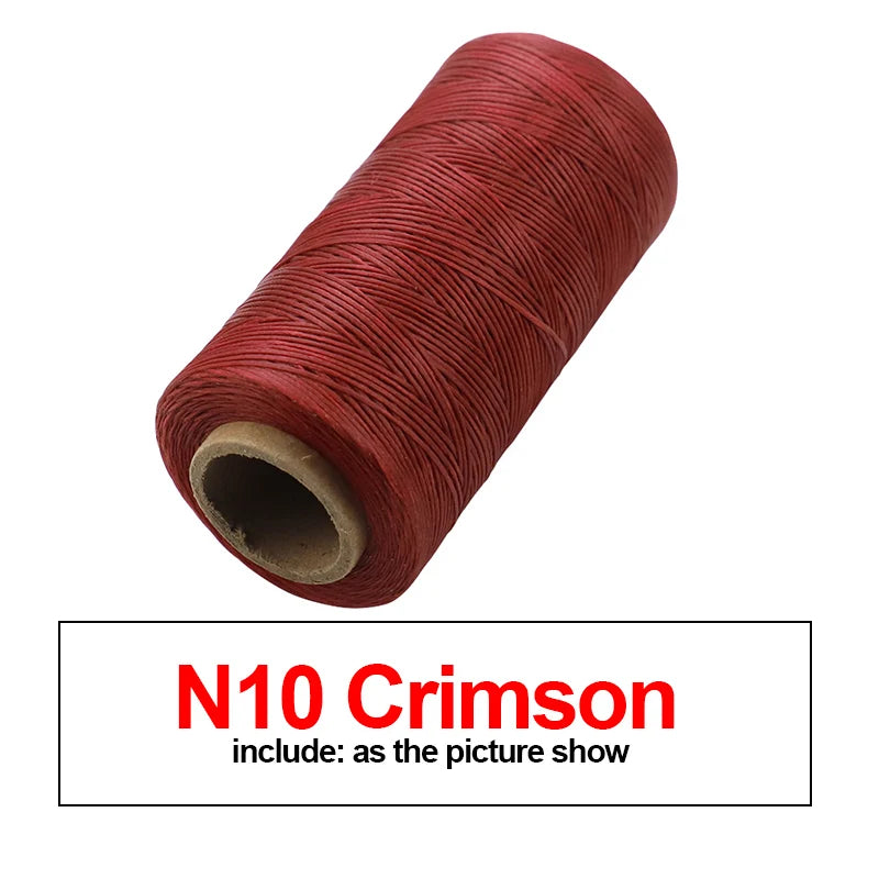 260M 150D Thickness Waxed Thread For Leather Waxed Cord For Diy Handicraft Tool Hand Stitching Thread Flat Waxed Sewing Line