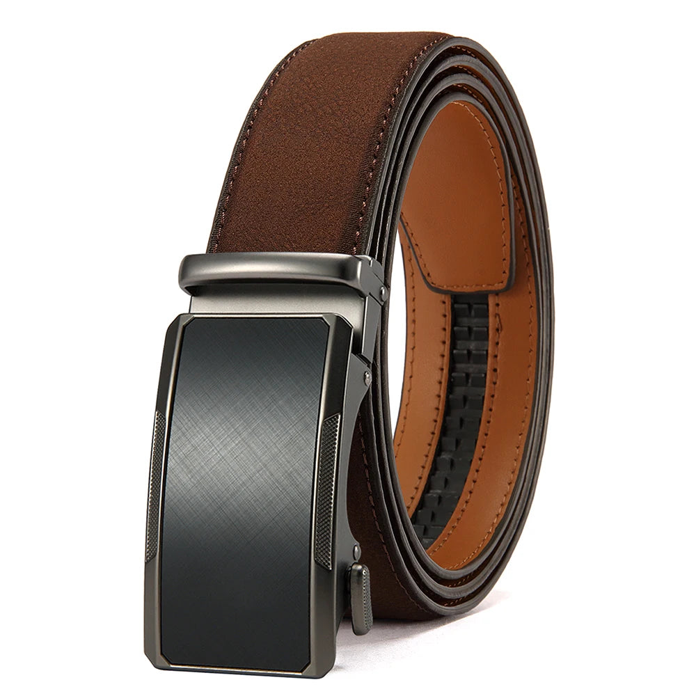 Men Leather Belt Automatic Buckle High Quality Male Leather Strap Luxury Jeans for Men Men Accessori