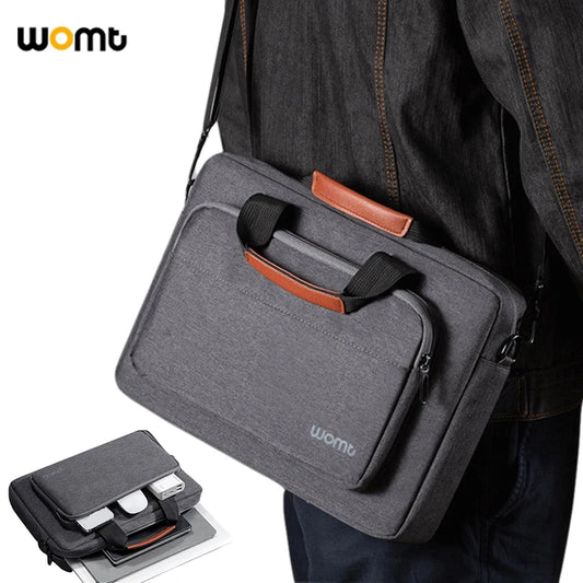 Laptop Bag for Men Business Briefcase Shoulder Handbag for Macbook HP Dell Lenovo Asus Surface Acer Huawei Notebook 14 15.6 inch
