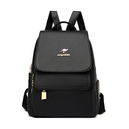 Women High Quality Leather Backpack Large Capacity School Shoulder Bags for Teenage Girls Travel Backpack Designer Sac A Dos