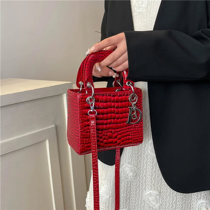Elegant Leather Crossbody Bag For Women Luxury Designer Shoulder Handbag Classic Tote Purse Ladies Stylish Diaper Bags