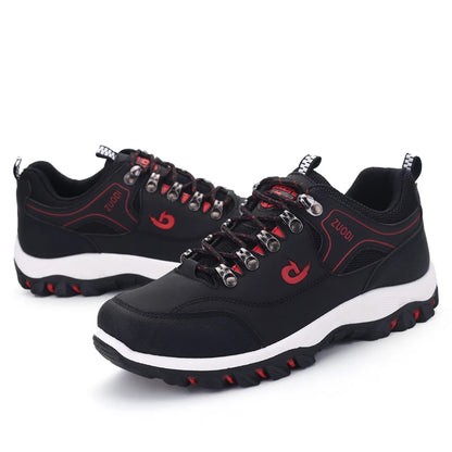 Men's leather Casual Shoes, Men's Sports Shoes, Spring,Autumn,Winter Shoes, Men's Tennis lightweight Wear-resistant Hiking Shoes
