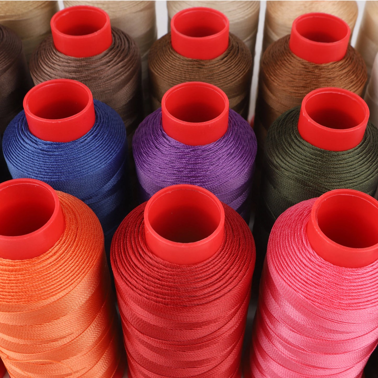 TEX 135 Nylon Bonded Thread 0.4MM Heavy Duty Fabric Sewing Leather Upholstery Shoes Canvas Sewing Stitch 420D/3 750 Yards Cone