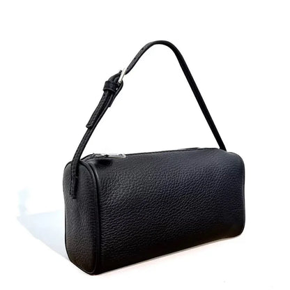 Real Leather Handbag for Women,Soft Leather Tubular Type,Shoulder Crossbody Bag,New Summer Travel Purse,Lady Everyday Phone Bags
