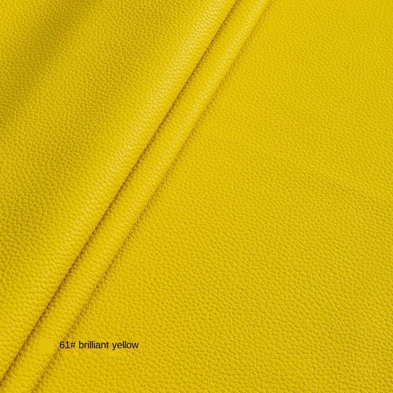 Litchi Textured PU Leather Fabric Thickened for Sofa Car Seats Designer Handmade Diy Sewing Material Cloth By The Meter