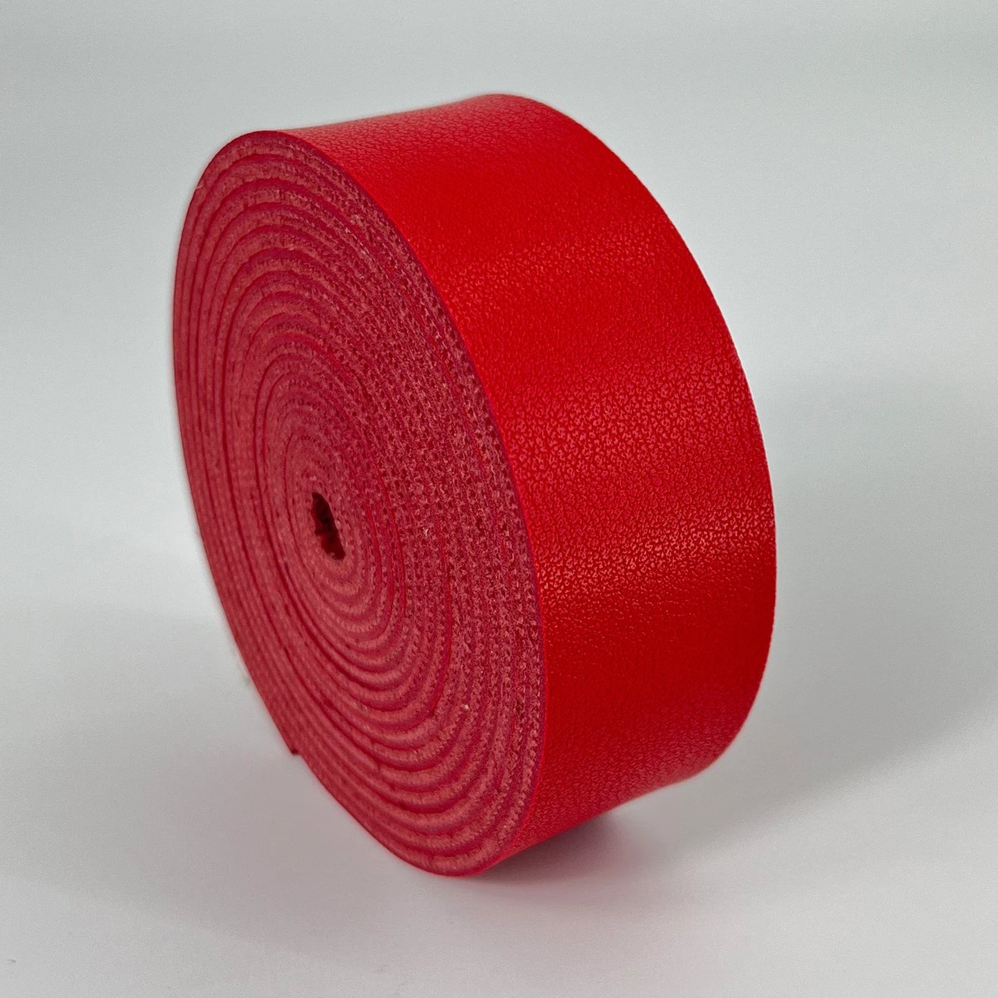 1 Roll of 2.5cm Wide Napa Texture Single Sided Synthetic Leather PU Strip 2mm Thickness for DIY Accessories Bag Strap Pet Collar