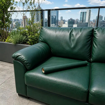 Multiple Widths Available - Self-Adhesive Pu Leather Fabric with a Length of 5m Meters, Waterproof and Wear-Resistant Synthetic Leather Patch, Suitable for Sofa, Car Seat, Furniture, Luggage Repair, and Handmade Decora
